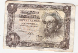 L381 - Espagne, Billet 1 Peseta De 1951 - 1-2 Peseten