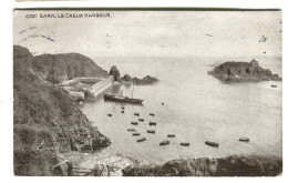 SARK - Le Creux Harbour W Small Boats Postmark Guernsey 1924 - Sark