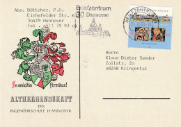 2008, Abstempelung Briefzentrum Hannover, ALTHERRENSCHAFT Der Ingenieurschule Hannover - Privatpostkarten - Gebraucht