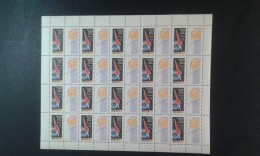 RUSSIA 1962 MNH (**)YVERT 2506 ,the Anniversary Of The First Manned Flight In Cosmos.rocket ,  .in The Entire Sheet. Neu - Fogli Completi