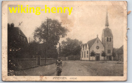 Lehrte Immensen - S/w Kirche 1   Mit Frau Auf Fahrrad In Der Bauernstraße - Ehem. Kreis Burgdorf - Lehrte