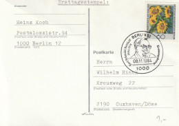 1984 Abstempelung Berlin, Karl Schmidt-Rottluff - Postcards - Used