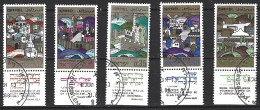 ISRAËL. N°363-7 De 1968 Oblitérés. Jérusalem. - Used Stamps (with Tabs)