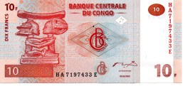 Congo - Pk N° 93 - 10 Francs - République Démocratique Du Congo & Zaïre