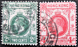 Grande-Bretagne (ex-colonies & Protectorats) > Hong Kong 1912 King George V Of The United Kingdom Stampworld N° 98 Et 99 - Oblitérés