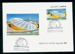 EGYPT / 2001 / ANCIENT LIBRARY OF ALEXANDRIA PROJECT / ALEXANDRIA LIGHTHOUSE / FDC - Storia Postale