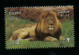EGYPT / 2016 / GIZA ZOO ; 125 YEARS / ANIMALS / LION  / MNH / VF - Unused Stamps