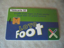 Télécarte Loto Foot "Il Suffit D Une Ligne" - Juegos