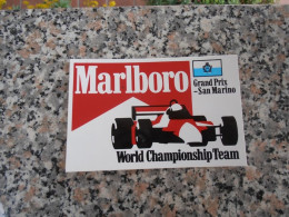 GRAN PRIX SAN MARINO - WORLD CHAMPIONSHIP TEAM - MARLBORO - Autosport - F1