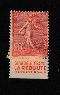 TYPE SEMEUSE 50c Bande Publicitaire  LA REDOUTE Catalogue Franco - Usados