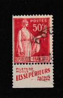 TYPE PAIX 50c Bande Publicitaire  LES SUPERIEURS Filets De Morue - Used Stamps