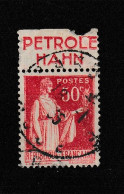 TYPE PAIX 50c Bande Publicitaire  PETROLE HAHN - Used Stamps