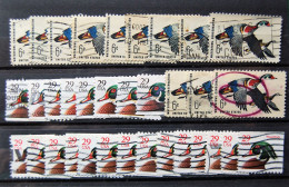 Duck  - Small Batch Of 35 Stamps From USA Thema Duck Used - Canards