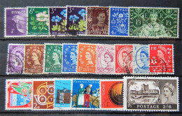 Angleterre Great Britain -  Small Batch Of 22 Stamps Differents Used - Collections