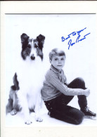 JON PROVOST Et Son Chien Lassie [série TV] - Signature Autographe Sur Photo - Autographes