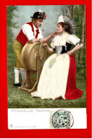 SUISSE . SCHWEIZ. . APPENZELLER TRACHTEN . COSTUMES TYPES SUISSE . CARTE GAUFFRÉE - Réf. N°12509 - - Otros & Sin Clasificación