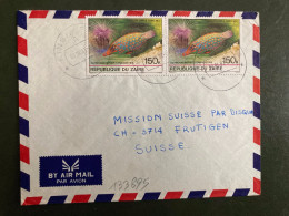 LETTRE Par Avion Pour La FRANCE TP POISSON LIME 150k Pare OBL;09 04 82 KINSHASA - Covers & Documents