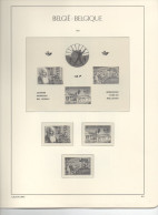 Leuchturm Belgique - Feuilles Avec Dessin Du Timbre Et Pochettes Cristal - Années 1964-65-66-67-68-69 - 33 Feuilles - Altri & Non Classificati
