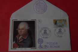 1679 Explorateur Polaire Explorer La Perouse 1988 Voyage Autour Du Monde Marine FDC Albi - Explorateurs