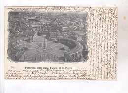 CPA ROMA, PANORAMA VISTO DALLA CUPOLA  DI S. PIETRO  En 1901! (voir Timbre) - Mehransichten, Panoramakarten