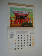 Calendrier 100 Ans D'Histoire En France ESSO,1980,dessins De Pierre Paul Darigo - Tamaño Grande : 1971-80