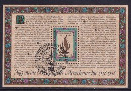 Vereinte Nationen Wien 1988, MiNr.: 87, Block 4 Mit FDC Gestempelt - Used Stamps