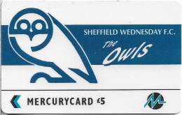 UK (Paytelco) - Football Clubs - Sheffield Wednesday Logo - 3PFLV - 5.900ex, Used - [ 4] Mercury Communications & Paytelco