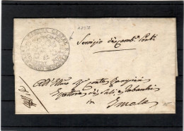 Prefilatelica 1837 Stato Pontificio Lettera Per Imola - 1. ...-1850 Prefilatelia