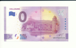 Billet Touristique 0 Euro -  COLLIOURE - UEVY - 2021-1 - N° 526 - Altri & Non Classificati