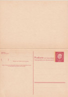 BRD MiNr. P 46 P II 20/20 Pf Rot Postkarte Mit Anhängender Antwortkarte Heuss II Ungebraucht, Gute Erhaltung - Postkarten - Ungebraucht