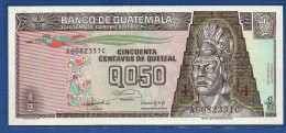 GUATEMALA - P. 72b – 50 Centavos De Quetzal 14.02.1992 UNC, S/n  A6082351C,   Printer: Canadian Bank Note Company - Guatemala