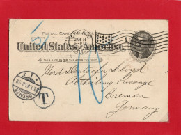 U.S.A. -1898 - Postal Card One Cent - On Back : "Wallis, Robinson & C° " Chicago - ...-1900