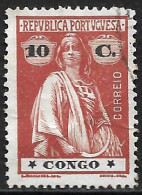 Portuguese Congo – 1914 Ceres 10 Centavos Used Stamp - Congo Portuguesa