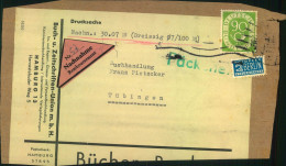 90 Pf. Posthorn Als EF Auf NN-Päckchen Aus Hamburg M- Rollstempel - Lettres & Documents