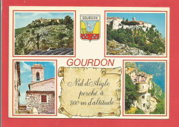 Delcampe - C.P.M.( 06 )« GOURDON » Souvenir De .... - Jolie Multi-Vues Générales   X2phots - Gourdon
