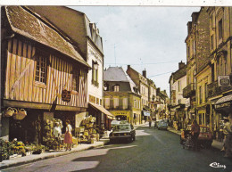 03. BOURBON L'ARCHAMBAULT. CPSM. LA RUE ACHILLE- ALLIER. ANIMATION. COMMERCES. ANNEE 1989 + TEXTE - Bourbon L'Archambault