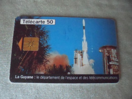 Télécarte Les Expositions VII "La Guyane" - Raumfahrt
