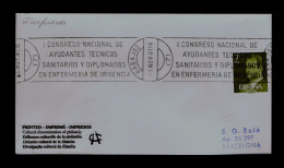 Sp9669 SPAIN "1st Nat.Congress Tecnical Members Health + Certificate Emergency Nurses" Slogan Pmk BADAJOZ 1981 Mailed - Unfälle Und Verkehrssicherheit