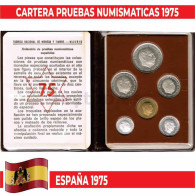 M0002# España 1975. Cartera Pruebas Numismáticas 1975 (FDC) - Münz- Und Jahressets