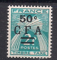 REUNION   TAXE    N°  37  NEUF **  SANS TRACES DE CHARNIERES - Timbres-taxe