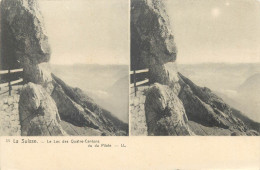 Suisse Vue Stereoscopique Le Lac Des Quatre Cantons Vu Du Pilate - St. Anton