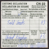 UK United Kingdom 2022 Customs Declaration / DÉCLARATION EN DOUANE / LABEL VIGNETTE FORM CN22 CN 22 - Fogli Completi