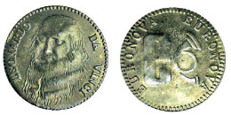 00476 GETTONE TOKEN JETON FICHA ADVERTISING TOKEN EURONOVA LEONARDO DA VINCI NO LONGER EXIST - Altri & Non Classificati