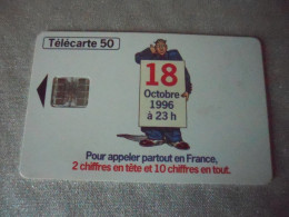 Télécarte Numérotation A 10 Chiffres "18" - Telecom