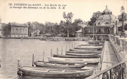 FRANCE - 95 - Enghien-les-Bains - Les Bords Du Lac - Le Garage Des Bateaux Vue De La Jetée - Carte Postale Ancienne - Enghien Les Bains