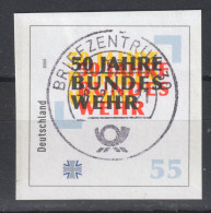 50th Anniversary Of FEDERAL GERMANY 2005 - STATIONERY Envelope Cover CUT - Tricolor FLAG - Enveloppes - Oblitérées