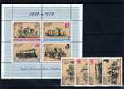 150 Jahre Post 1978 Griechenland 1308/1+Block 1 ** 2€ Marke Auf Marken Hoja Stamp On Stamp Philatic Bloc Sheet Bf Hellas - Blocks & Kleinbögen