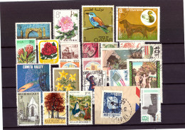 Lot 40 - 24+1 World Used Stamps  -TB -  (opportunity To Complete Series/themes). - Collections (sans Albums)