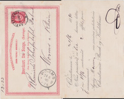 Norwegen Norway Ganzsache P 29 Priv Zudruck Bank Christiania Oslo 1890 - Interi Postali