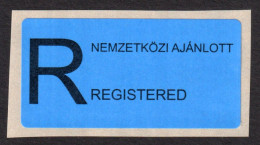 International Additional REGISTERED LETTER COVER Vignette Label - Blue - HUNGARY 2020 - Timbres De Distributeurs [ATM]